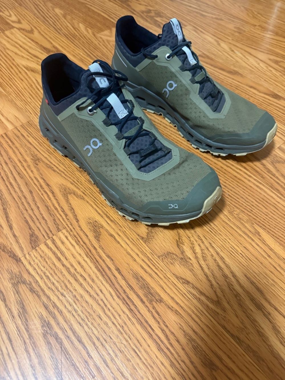 On Running Men's Olive Green Trail Running Sneakers - Picture 2 of 7